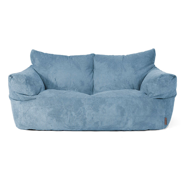 Joséphine Canapé Pouf - Pompon Bleu Ciel 01