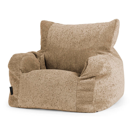Joséphine Pouf Fauteuil Design - Chenille Luxe Vison 01