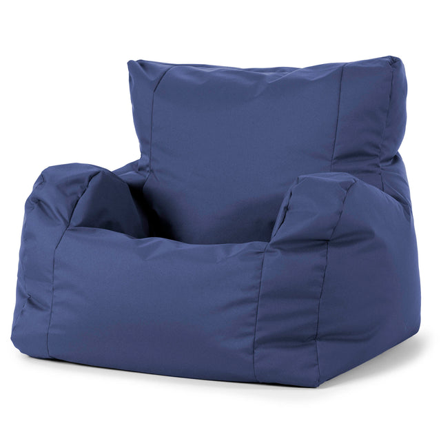 Joséphine Pouf Fauteuil Design - Entretien Facile Extérieur Bleu Marine 01