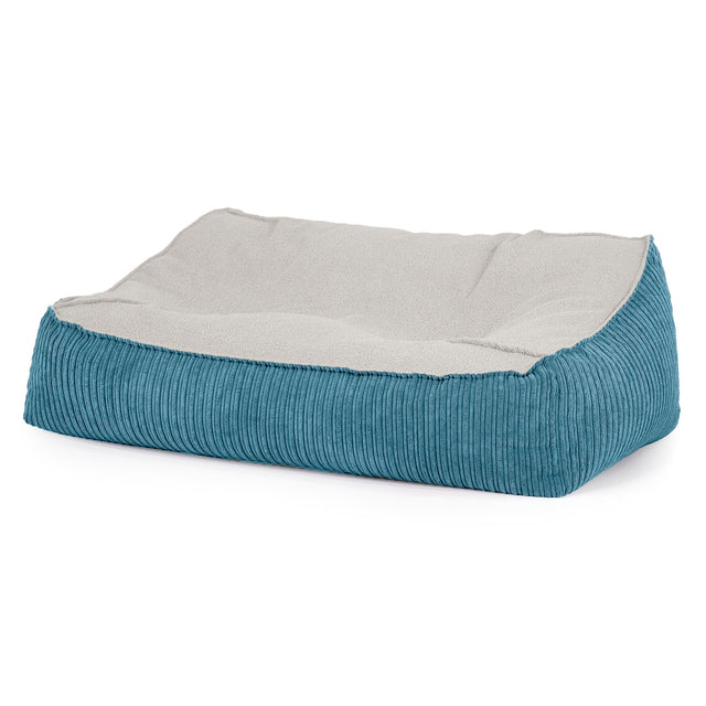 Le Canapé Pouf Doudou - Bouclé & Côtelé Mer Égée 01