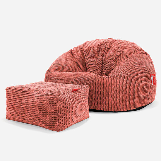 Pouf Poire Classique - Pompon Citrouille 02