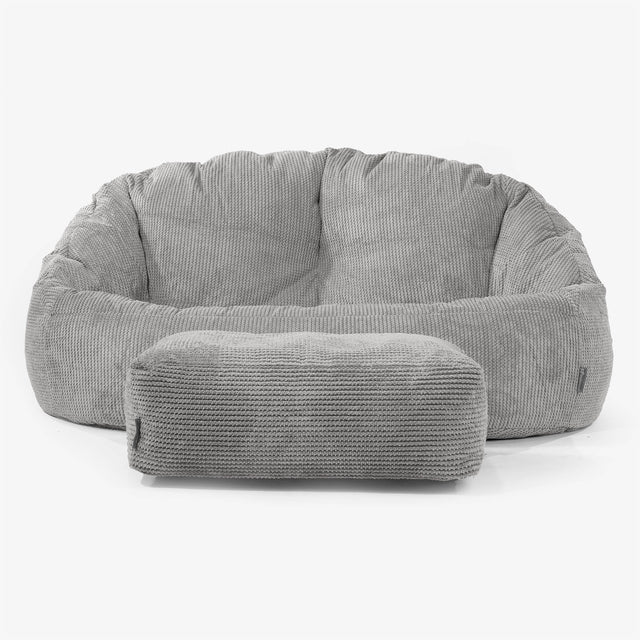Pouf Canapé Bubble - Pompon Anthracite 01