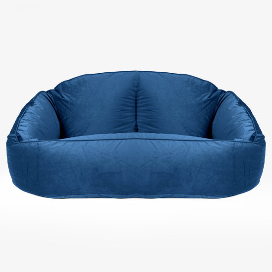 Pouf Canapé Bubble - Velours Bleu Marine 01