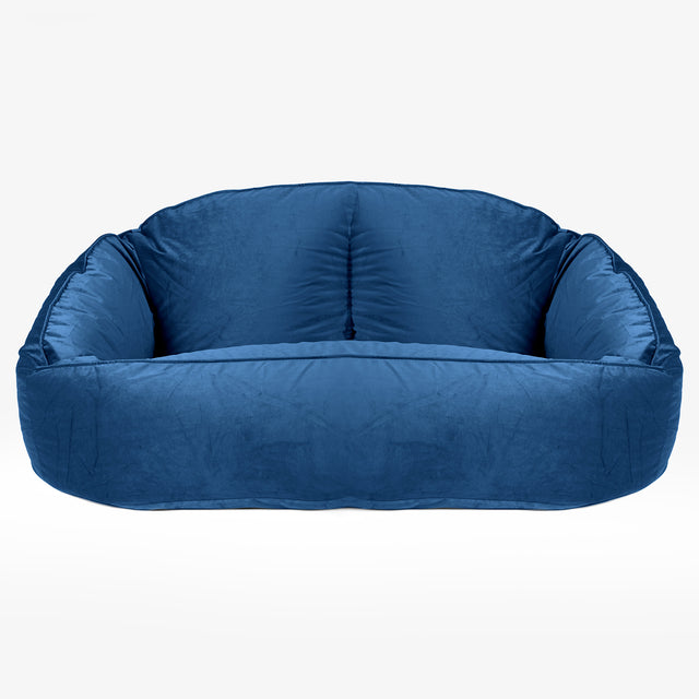 Pouf Canapé Bubble - Velours Bleu Marine 01