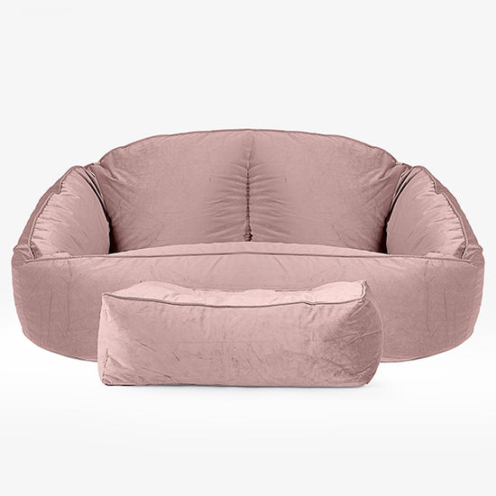 Pouf Canapé Bubble - Velours Rose 02
