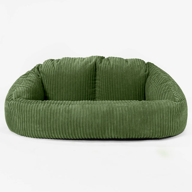 Pouf Canapé Bubble - Côtelé Vert Forêt 01