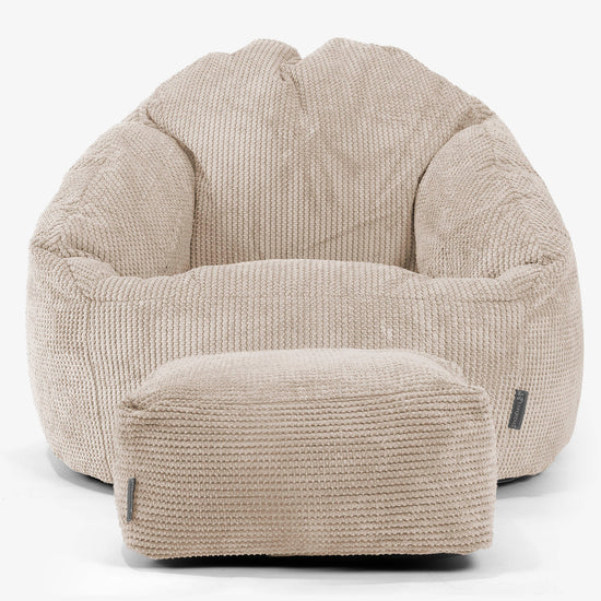 Pouf Chaise Bubble - Pompon Crème 02