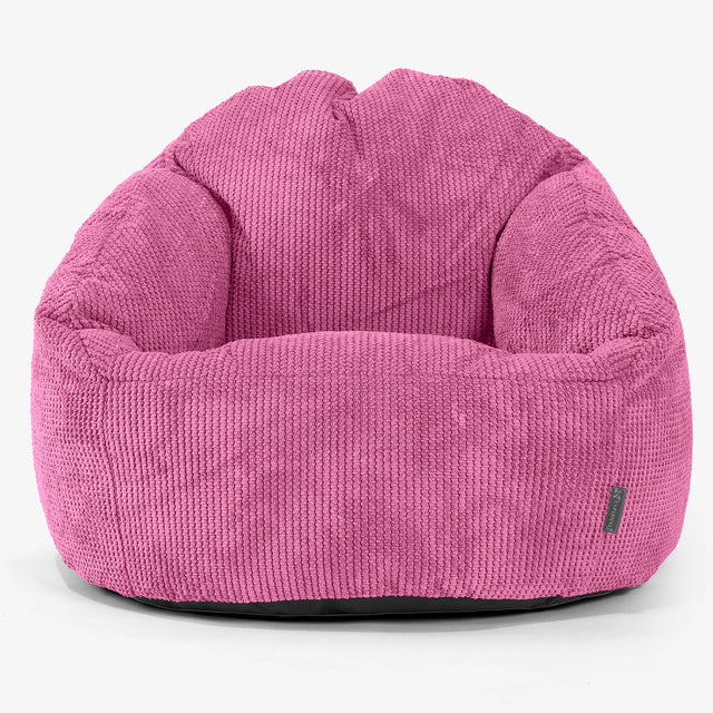 Pouf Chaise Bubble - Pompon Rose 01