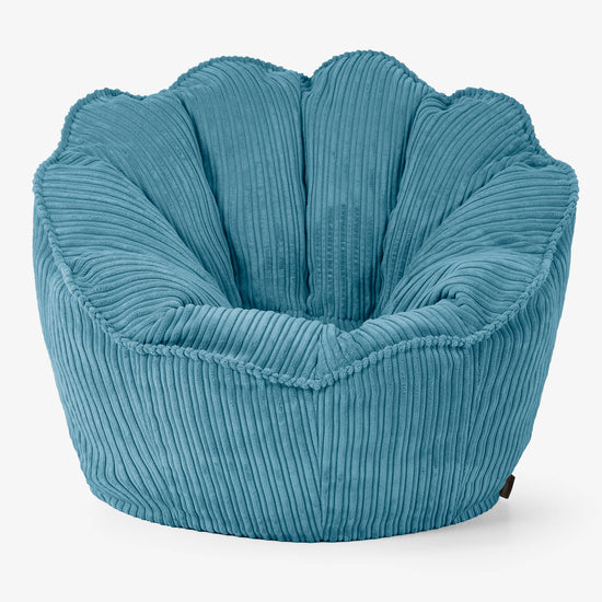 Pouf Fauteuil Natalia Sacco - Côtelé Mer Égée 01