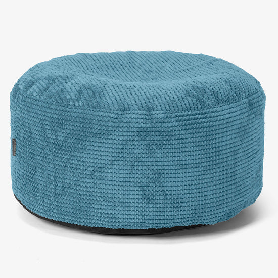 Pouf Ottoman avec Plateau - Pompon Mer Égée 02