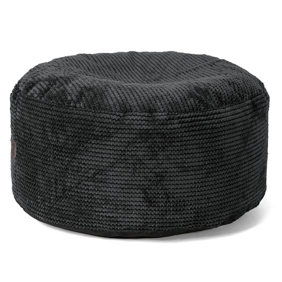 Pouf Ottoman avec Plateau - Pompon Noir 02