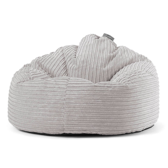 Pouf Poire, Archi - Côtelé Gris Argent 01
