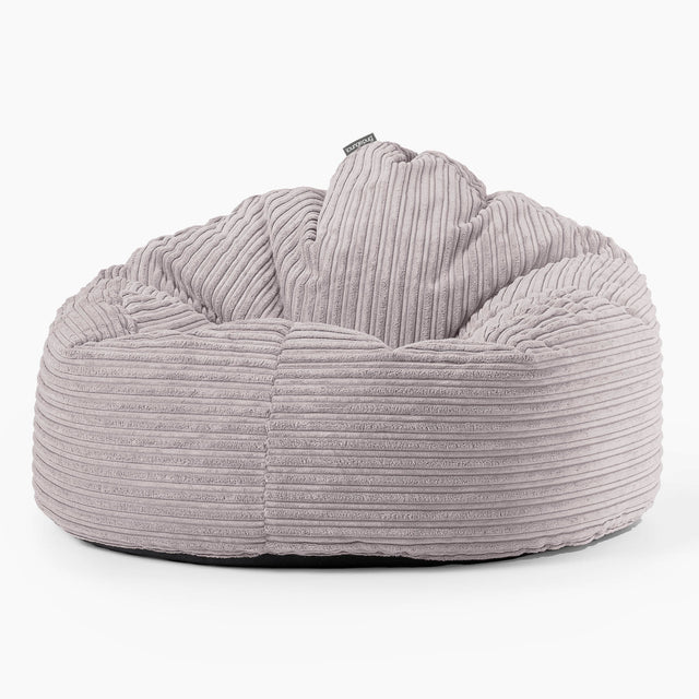 Pouf Poire, Archi - Côtelé Gris Argent 01