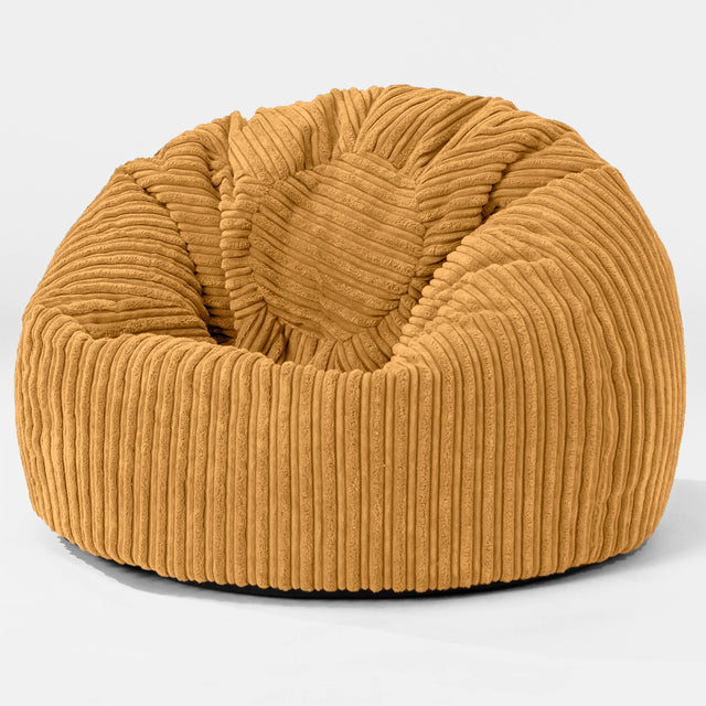 Pouf Poire Classique Enfant 1-5 ans - Côtelé Miel doré 01