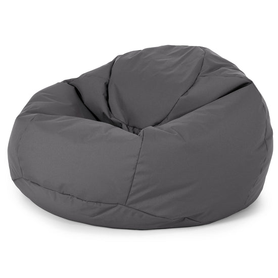 Pouf Poire Classique - Entretien Facile Extérieur Gris Foncé 01
