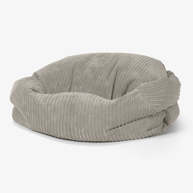 Pouf Canapé Sabine - Côtelé Vison 01