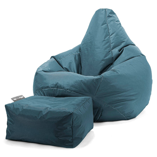 Pouf Poire Gamer - SmartCanvas™ Mer égée 02