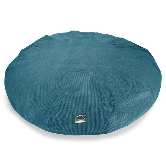 Lounge Pug, CloudSac 5000 XXXXXL, Canapé Pouf Titanesque à Mémoire de Forme, Gros Pouf Sofa, Pompon Mer Égéé