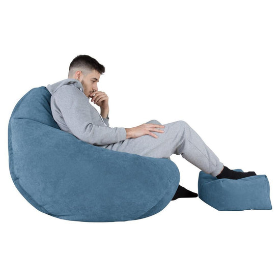 LOUNGE PUG - Pouf Poire Gamer - Poire - Gaufre Mer Égéé