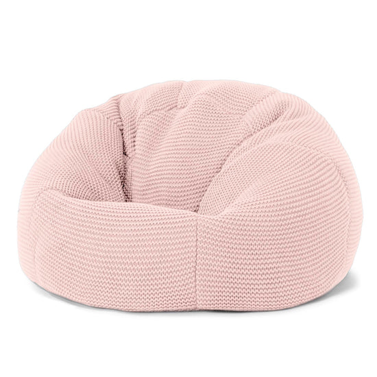 LOUNGE PUG - ELLOS Tricoté - Pouf Enfant - Pouf Poire Classique Enfant - Bébé rose