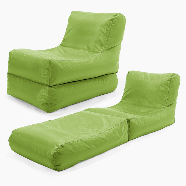 SmartCanvas™ Pouf Bain de Soleil Convertible - Vert Acide 01
