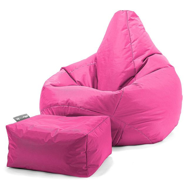 Pouf Poire Gamer - SmartCanvas™ Rose Cerise 02