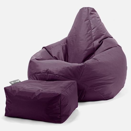 SmartCanvas™ Pouf Poire Gamer - Violet 01