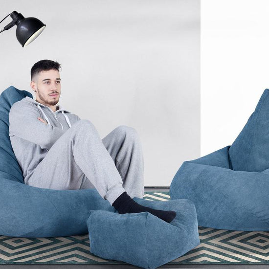 LOUNGE PUG - Pouf Poire Gamer - Poire - Gaufre Mer Égéé