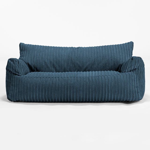 Joséphine Canapé Pouf pour Enfant 1-5 ans - Côtelé Bleu Marine 01
