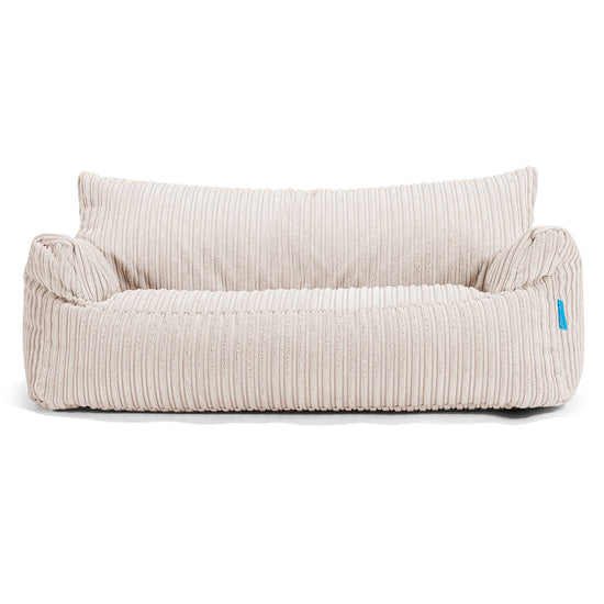 Joséphine Canapé Pouf pour Enfant 1-5 ans - Côtelé Ivoire 01