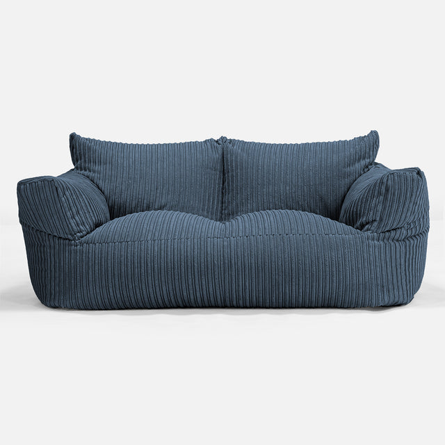 Joséphine Canapé Pouf - Côtelé Bleu Marine 01