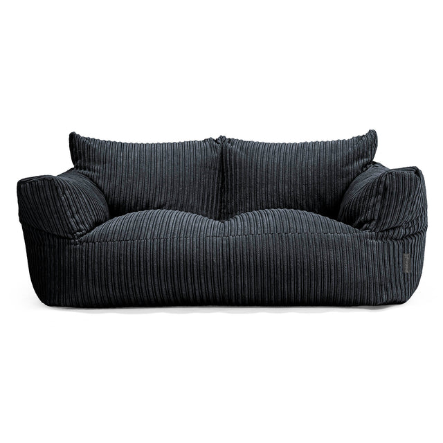 Joséphine Canapé Pouf - Côtelé Noir 01