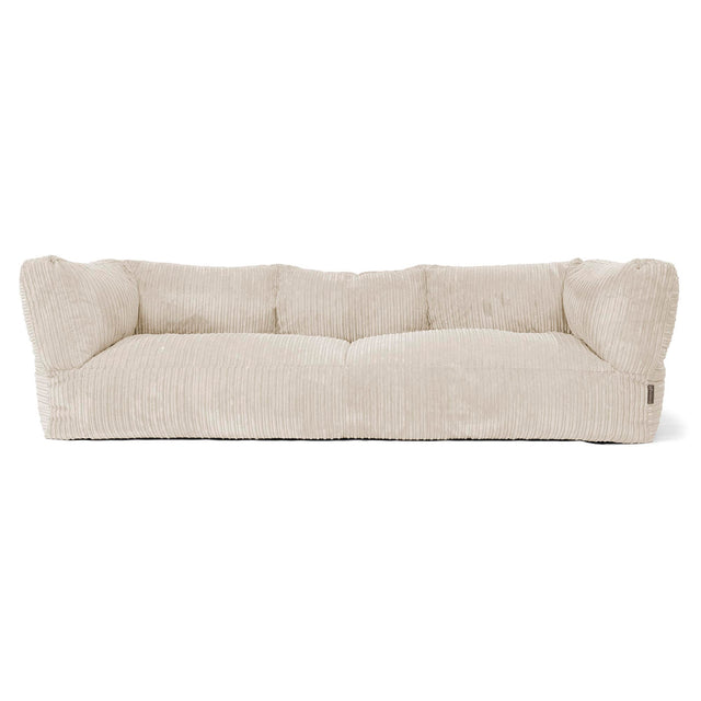 Canapé Pouf Albert 3 places - Côtelé Crème 01