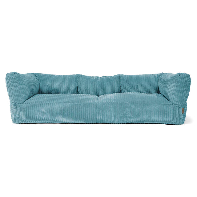 Canapé Pouf Albert 3 places - Côtelé Mer Égéé 01