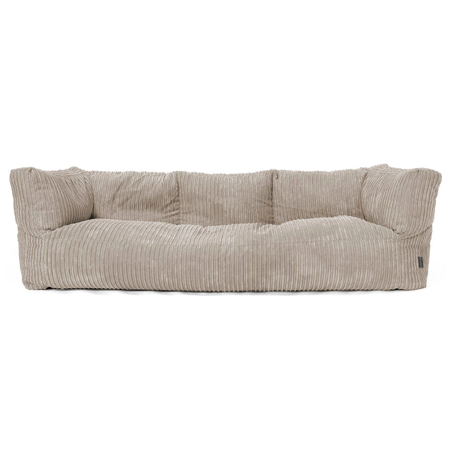 Canapé Pouf Albert 3 places - Côtelé Vison 01