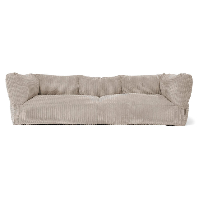 Canapé Pouf Albert 3 places - Côtelé Vison 01