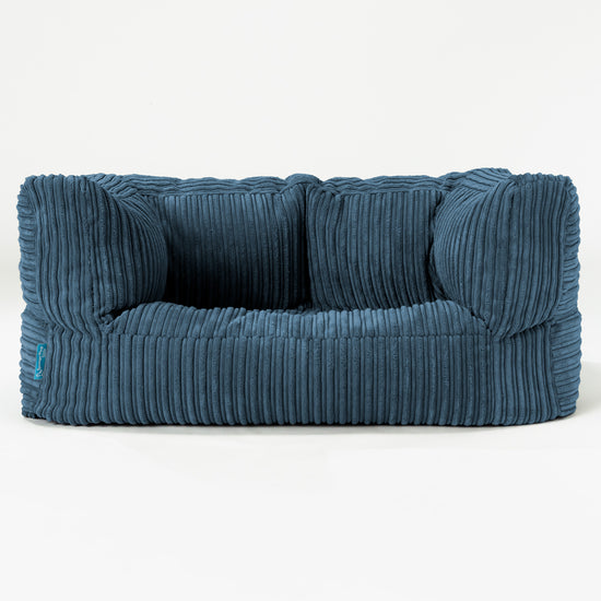 Canapé Enfant Albert 2-6 ans - Côtelé Bleu Marine 01
