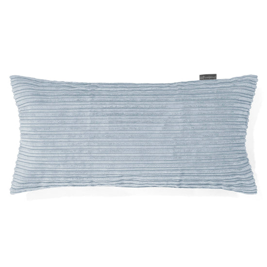 Coussin Rectangulaire Géant 40 x 80cm - Côtelé Bébé Bleu 01