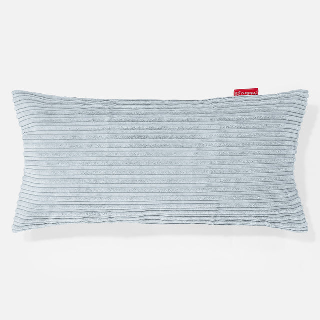Coussin Rectangulaire Géant 40 x 80cm - Côtelé Bébé Bleu 01