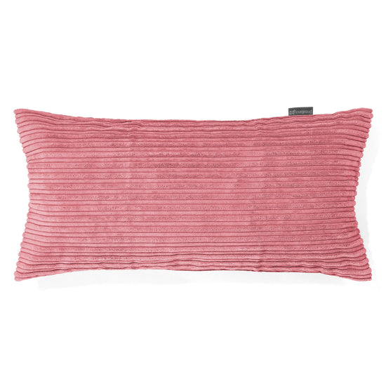 Coussin Rectangulaire Géant 40 x 80cm - Côtelé Corail 01