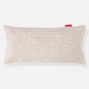 Coussin Rectangulaire Géant 40 x 80cm - Côtelé Ivoire 01