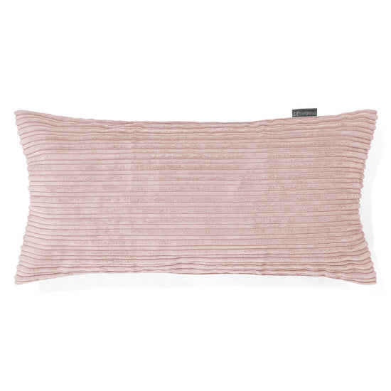 Coussin Rectangulaire Géant 40 x 80cm - Côtelé Rose 01