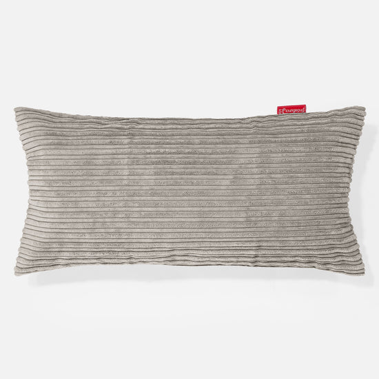 Coussin Rectangulaire Géant 40 x 80cm - Côtelé Vison 01