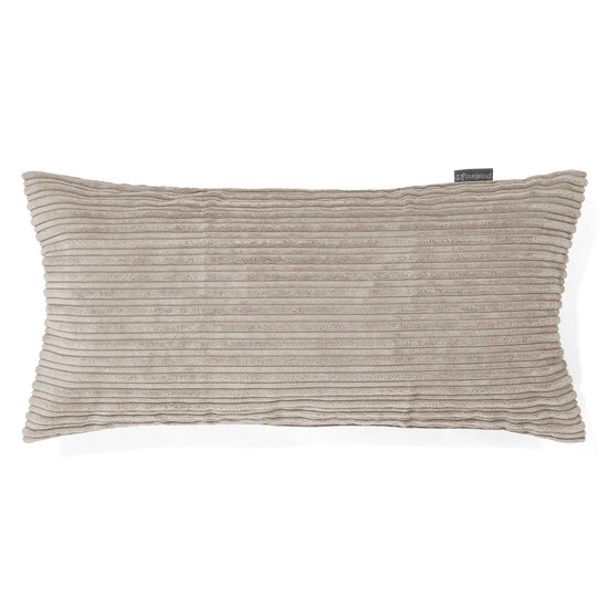 Coussin Rectangulaire Géant 40 x 80cm - Côtelé Vison 01
