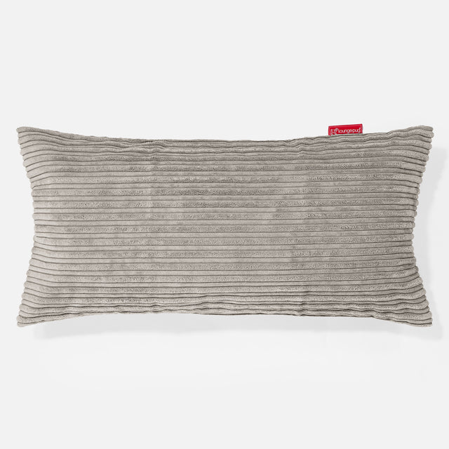 Coussin Rectangulaire Géant 40 x 80cm - Côtelé Vison 01