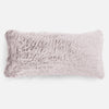Coussin Rectangulaire Géant 40 x 80cm - Fausse Fourrure Lapin Rose Pastel 01
