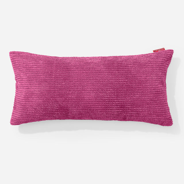 Coussin Rectangulaire Géant 40 x 80cm - Pompon Rose 01