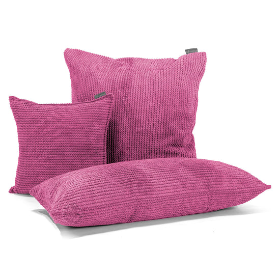 Coussin Rectangulaire Géant 40 x 80cm - Pompon Rose 03