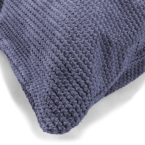 Coussin Rectangulaire Géant 40 x 80cm - Pompon Violet 02