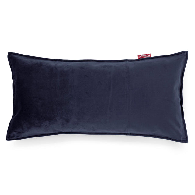 Coussin Rectangulaire Géant 40 x 80cm - Velours Bleu Marine 01